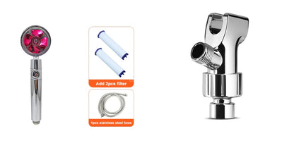 360° Rotating Shower Head: High-Pressure Water Saving