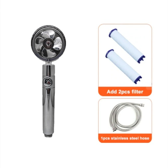 360° Rotating Shower Head: High-Pressure Water Saving